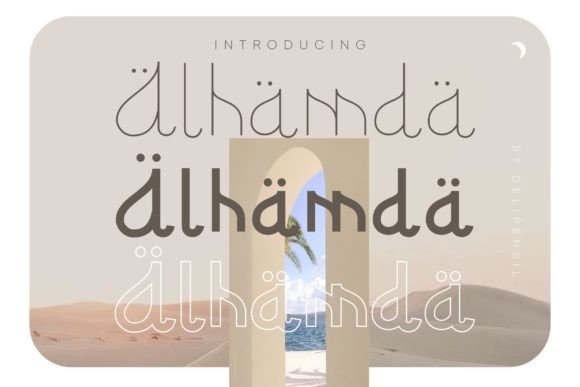 Alhamda: A Serif Font for Elegant Crafts