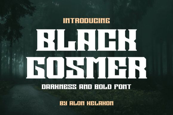 Black Gosmer: A Bold Serif Font for Editorial Design