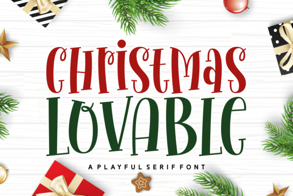Christmas Lovable: A Festive Serif Font for Makers