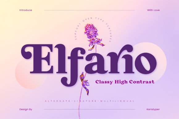 Elfario Font: Elevating Web Design with Serif Elegance