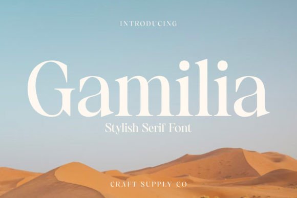 Gamilia: The Elegant Serif Font for Crafters