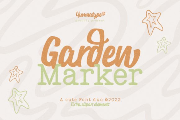 Garden Marker Font for Modern Web Design