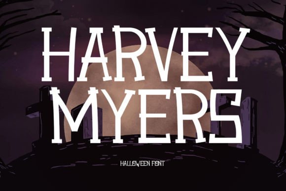 Harvey Myers: A Bold Serif Font for Halloween