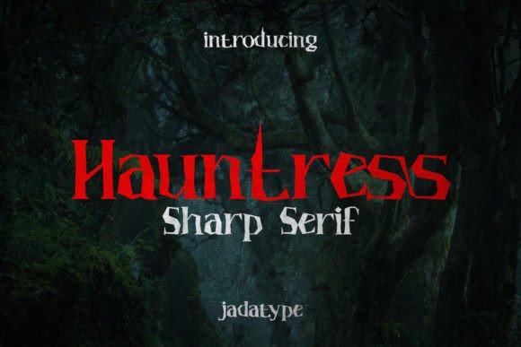 Hauntress: A Serif Typeface for Editorial Drama