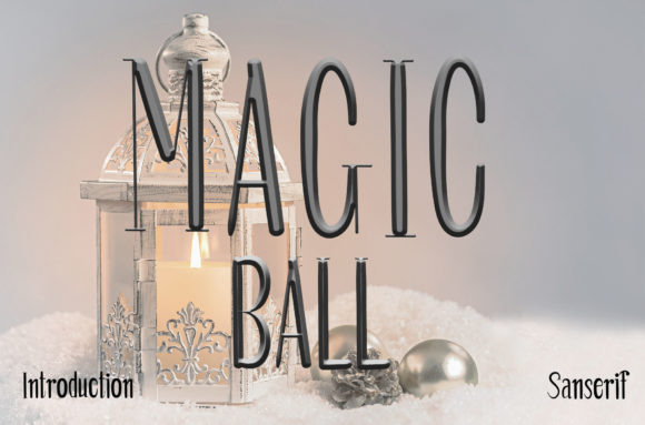 Magic Ball Typeface for Editorial Design
