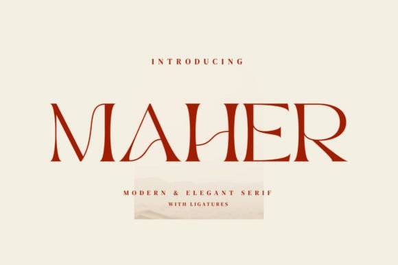 Maher: A Serif Font for Strong Brand Identity