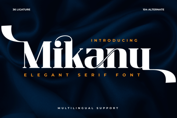 Mikanu: A Modern Serif Font for Digital Design
