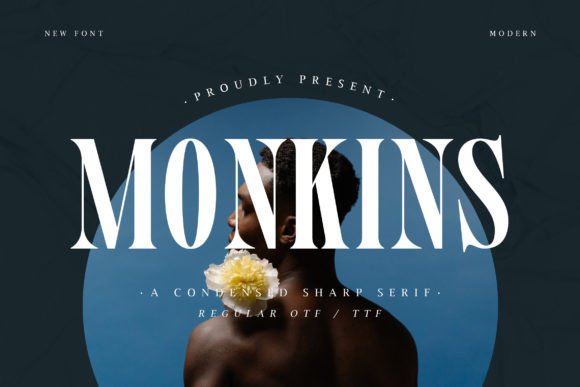 Monkins Font: A Sharp Serif for Bold Campaigns