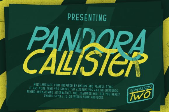 Pandora Calister: A Playful Serif Font for Web Design