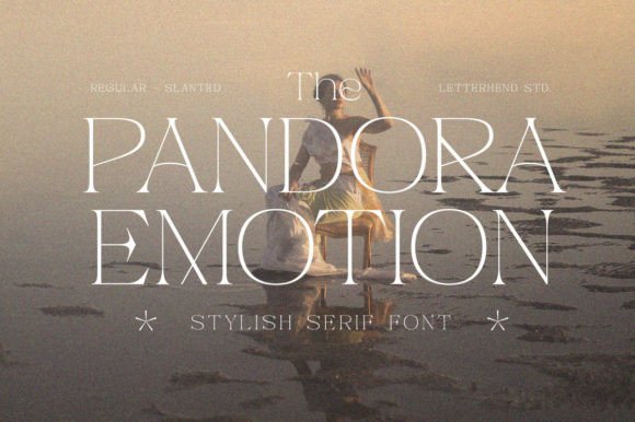 Pandora Emotion: A Serif Font for Elegant Editorial Design