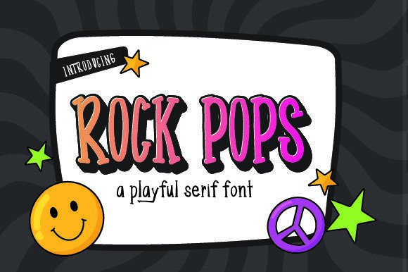 Rock Pops: A Playful Serif Typeface for Branding