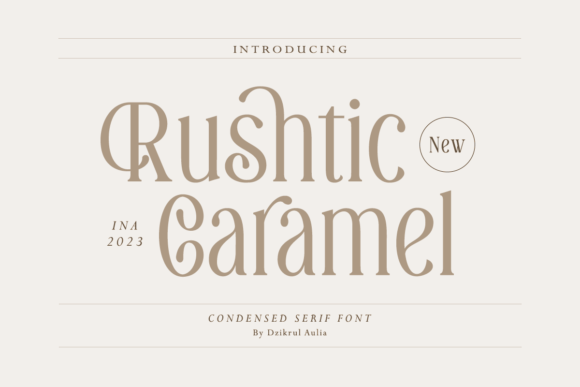 Rushtic Caramel: A Soft Serif Font for Makers