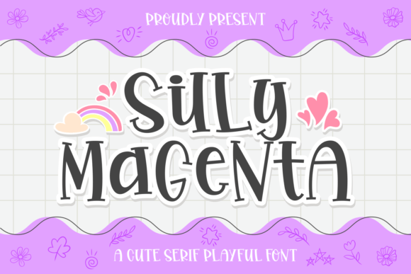 Silly Magenta Font for Web Design