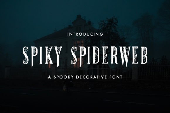 Spiky Spiderweb: A Bold Serif Font for Branding