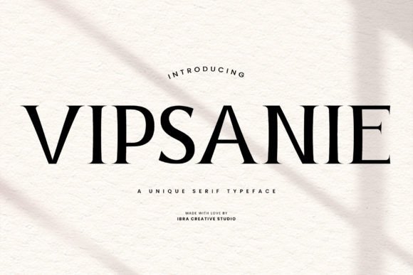 Vipsanie: A Unique Serif Font for Modern Web Design