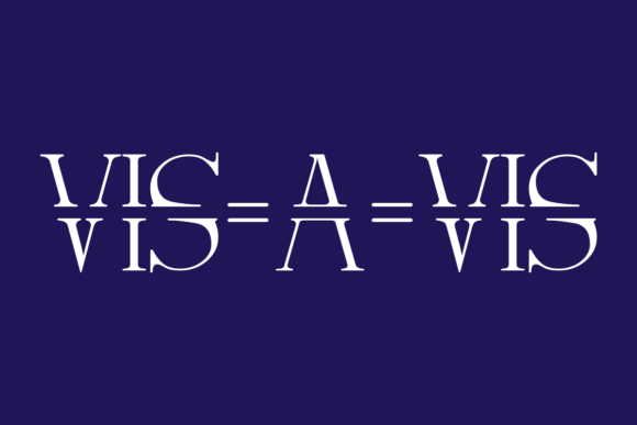 Vis-a-Vis: A Stylish Serif Font for Modern Branding